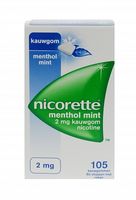 Nicorette kauwgom menthol mint 2mg - thumbnail