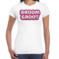 Song T-shirt voor festival - droom groot - Europa - wit - dames - Joost - supporter/fan shirt - thumbnail