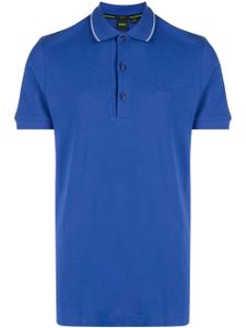 BOSS polo Paule en coton - Bleu