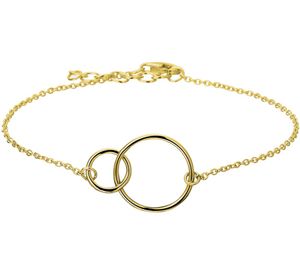 TFT Armband Goud Rondjes 1,2 mm 16 + 2,5 cm
