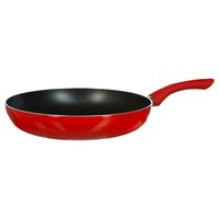 Koekenpan - Alle kookplaten geschikt - rood/zwart - dia 28 cm   -