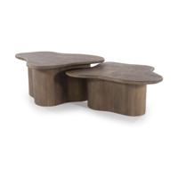 By-Boo Fall salontafel Brown set van 2