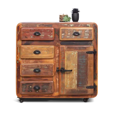 Wandkastje (5 laden, 1 deur) Ferro