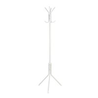 Witte staande kapstok van metaal 175 cm Witte staande kapstok van metaal 175 cm