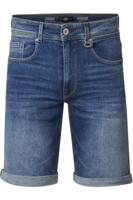 Petrol Industries Regular Fit Korte jeans donkerblauw, Effen
