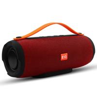 E13 mini draagbare draadloze Bluetooth speaker stereo speakerphone radio muziek subwoofer zuil luidsprekers met TF FM rood: rood