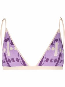 Dodo Bar Or soutien-gorge en maille à bonnet triangles - Violet