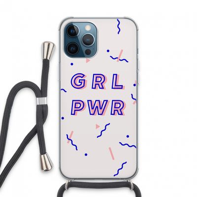 GRL PWR: iPhone 13 Pro Max Transparant Hoesje met koord