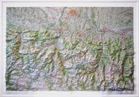 Reliëfkaart 60175 Hautes Pyrenées met voelbaar 3D Relief 106 x 73 cm (9782758555513) | IGN - Institut Géographique National