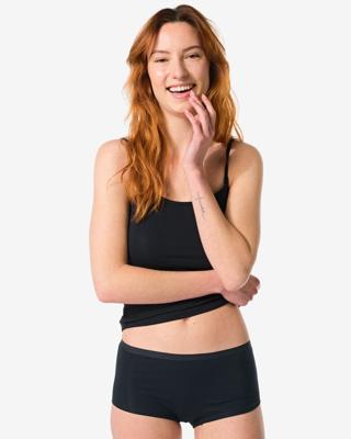 HEMA Damesboxer perfect comfort katoen zwart (zwart)