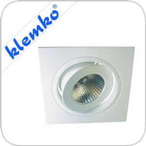 Klemko LED inbouw armatuur vierkant wit 13W 2000Lm 3000K 866265