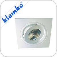 Klemko LED inbouw armatuur vierkant wit 13W 2000Lm 3000K 866265 Klemko LED inbouw armatuur vierkant wit 13W 2000Lm 3000K 866265