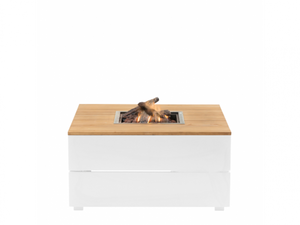 Cosi: Cosipure 100 Vuurtafel Teak Tafelblad - wit