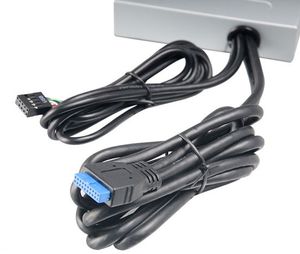 Akasa Akasa InterConnect S - Anschlüsse am vorderen Bedienfeld des Speicherschachts (A USB 3.2 Gen 1-, USB 2.0-front-adapter-hub 4 poorten Zwart