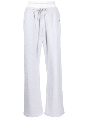 Alexander Wang pantalon de jogging à taille logo - Gris