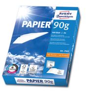 Avery-Zweckform PAPIER 90 Premium Quality Paper 2563 Printpapier, kopieerpapier DIN A4 90 g/m² 500 vellen Wit - thumbnail