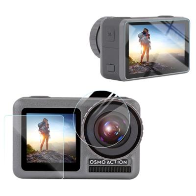 Lens + voor-en achterzijde LCD display HD beschermende film voor DJI osmo actie