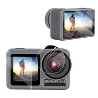 Lens + voor-en achterzijde LCD display HD beschermende film voor DJI osmo actie