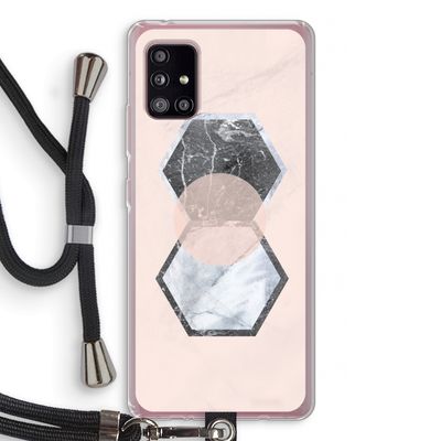 Creatieve toets: Samsung Galaxy A51 5G Transparant Hoesje met koord