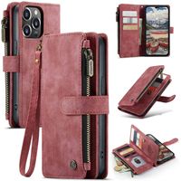 Caseme - iPhone 14 Pro Max - Portemonnee hoes - Rood