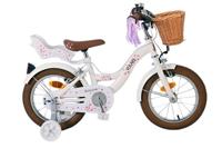 Volare blossom kinderfahrrad - mädchen - 14 zoll - weiß - zwei handbremsen