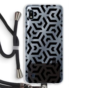 Crazy pattern: Samsung Galaxy A10 Transparant Hoesje met koord