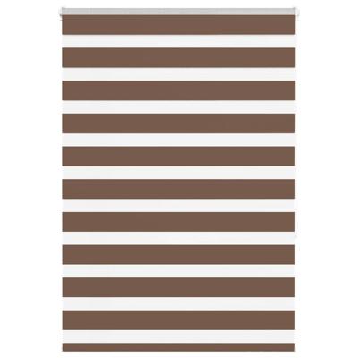 VidaXL Zebra rolgordijn 100x150 cm stofbreedte 95,9 cm polyester bruin