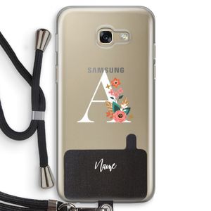 Pink Bouquet: Samsung Galaxy A5 (2017) Transparant Hoesje met koord