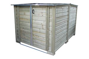 Multi-functionele scootmobielberging 170x254x168 cm- - Hout- Lutrabox