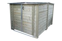Multi-functionele scootmobielberging 170x254x168 cm- - Hout- Lutrabox