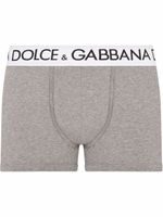 Dolce & Gabbana boxer à taille à logo - Gris - thumbnail