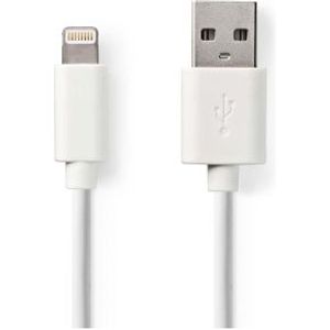 Sync and Charge-Kabel | Apple Lightning - USB-A Male | 3,0 m | Wit