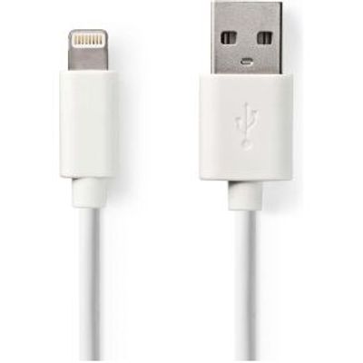 Sync and Charge-Kabel | Apple Lightning - USB-A Male | 3,0 m | Wit
