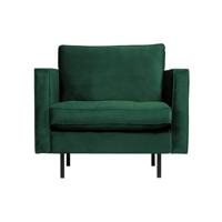 BePureHome Rodeo Classic Fauteuil - Velvet - Green Forest