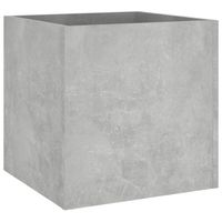 vidaXL Plantenbak 40x40x40 cm bewerkt hout betongrijs - thumbnail