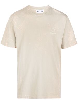 Études Studio t-shirt à logo brodé - Tons neutres