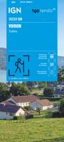 Wandelkaart 3233 SB - Serie Bleue Voiron / Tullins | IGN - Institut Géographique National