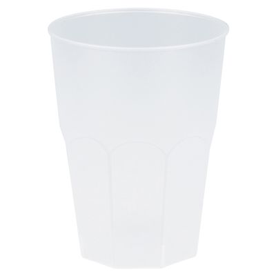 Drinkglazen frosted - transparant - 6x - 420 ml - onbreekbaar kunststof - Feest/cocktailbekers Drinkglazen frosted - transparant - 6x - 420 ml - onbreekbaar kunststof - Feest/cocktailbekers