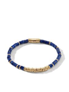 John Hardy bracelet en or 14ct serti de lapis - Bleu