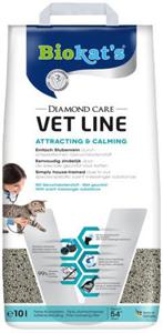 Biokat's kattenbakvulling diamond care vet line attracting & calming (10 LTR)