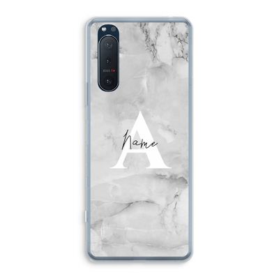 Ivory Marble: Sony Xperia 5 II Transparant Hoesje