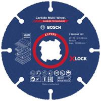 Bosch Accessories EXPERT Carbide Multi Wheel X-LOCK 2608901192 Doorslijpschijf recht 115 mm 1 stuk(s)