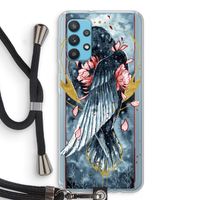 Golden Raven: Samsung Galaxy A32 4G Transparant Hoesje met koord