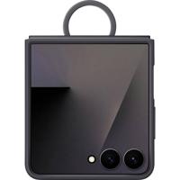 Samsung SAMSUNG Ring Case Silicone ZFlip7 Black Flip Case Samsung Samsung Z Flip7 Zwart