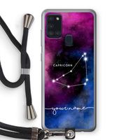 Sterrenbeeld - Donker: Samsung Galaxy A21s Transparant Hoesje met koord