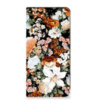 Smart Cover voor Google Pixel 8 Dark Flowers