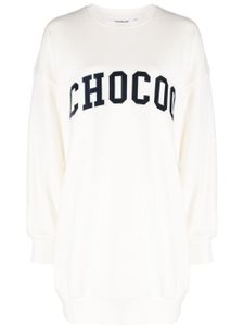 CHOCOOLATE robe à logo - Blanc