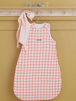 Speciale zomerslaapzak van katoengaas CARREAUX, aanpasbaar Oeko-Tex®. roze