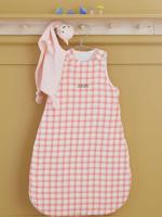 Speciale zomerslaapzak van katoengaas CARREAUX, aanpasbaar Oeko-Tex®. roze