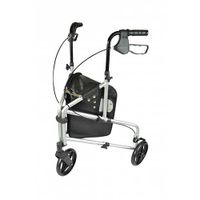 Lichtgewicht aluminium 3-wiel Rollator zilver